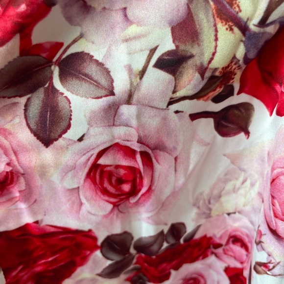 Flora Nikrooz Silk Floral Robe and Sash - Picture 2 of 4